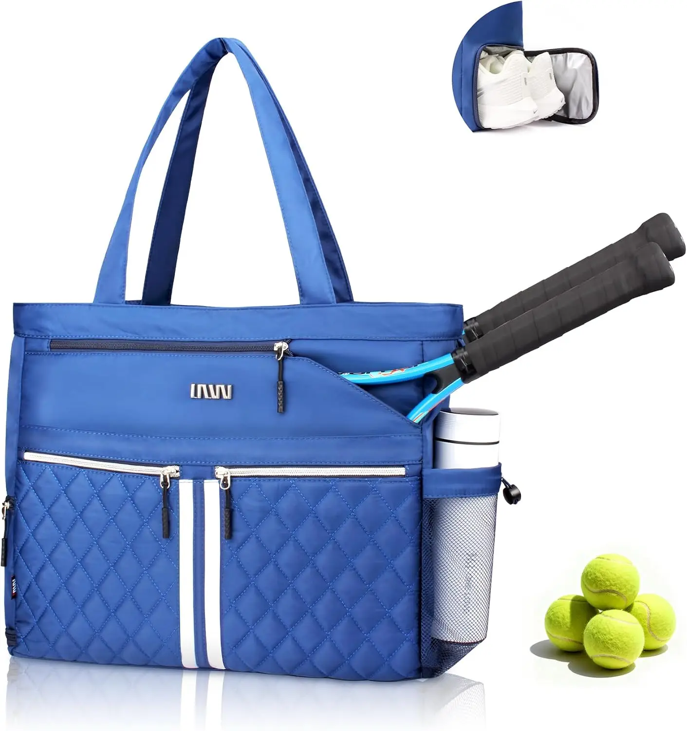 Women's Tennis Bag Holds 2 Rackets, Gym Bag with Ventilated Shoe Compartment for Pickleball Badminton
Women's Tennis Bag Holds 2 Rackets, Gym Bag with Ventilated Shoe Compartment for Pickleball Badminton