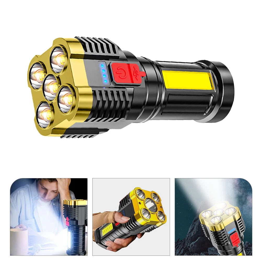 Перезаряжаемый 5-светодиодный портативный фонарик для улицы, портативный, с регулируемой яркостью, многоцелевой светодиодный, для кемпинга, пешего туризма
Перезаряжаемый 5-светодиодный портативный фонарик для улицы, портативный, с регулируемой яркостью, многоцелевой светодиодный, для кемпинга, пешего туризма