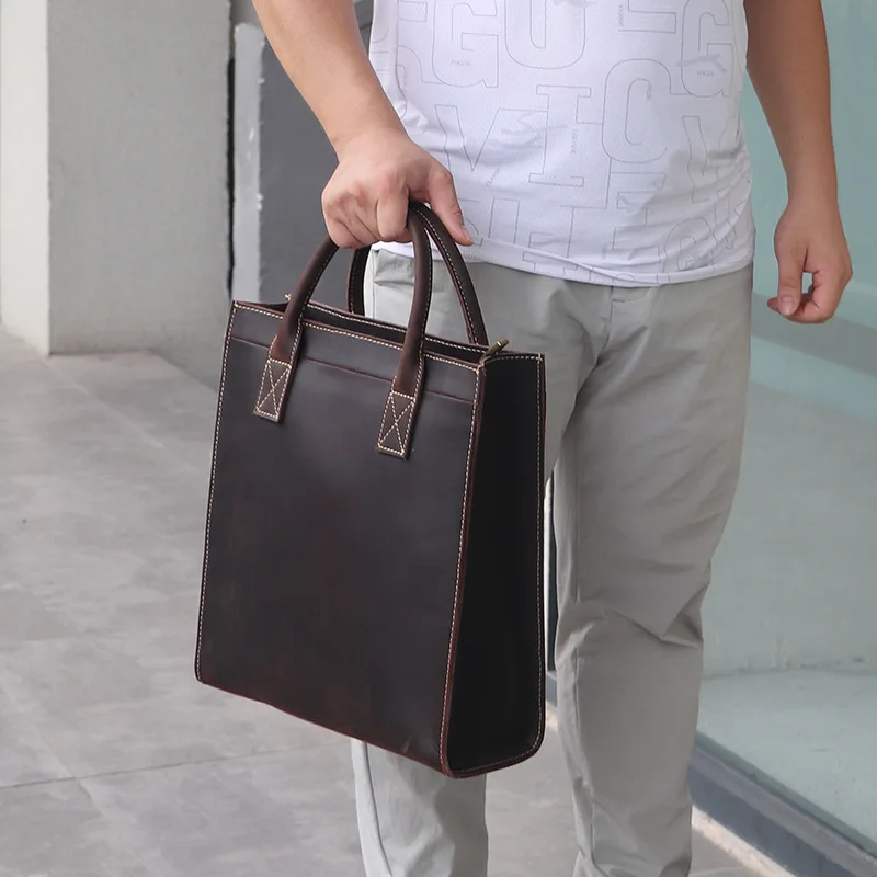 YH8009 Crazy Horse Leather Men's Genuine Leather Business Handbag, Top Layer Cowhide Shoulder Crossbody Bag
YH8009 Crazy Horse Leather Men's Genuine Leather Business Handbag, Top Layer Cowhide Shoulder Crossbody Bag