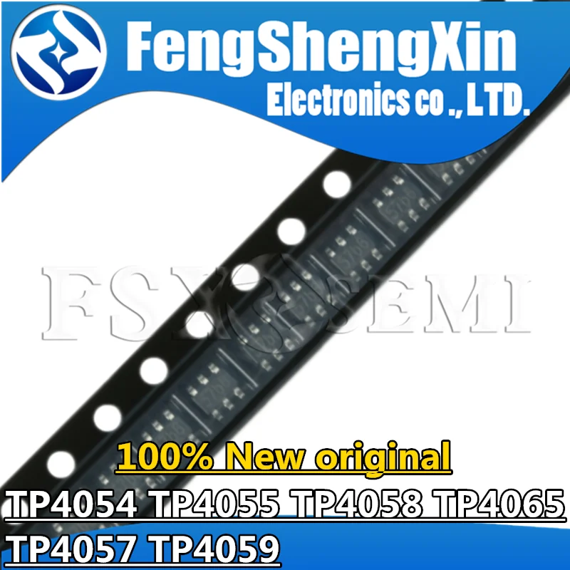 10pcs New TP4054 54b* TP4055 55b* TP4058 58* TP4065 65b* SOT23-5 TP4057 57b* TP4059 59b* SOT23-6 Charger chip
10pcs New TP4054 54b* TP4055 55b* TP4058 58* TP4065 65b* SOT23-5 TP4057 57b* TP4059 59b* SOT23-6 Charger chip