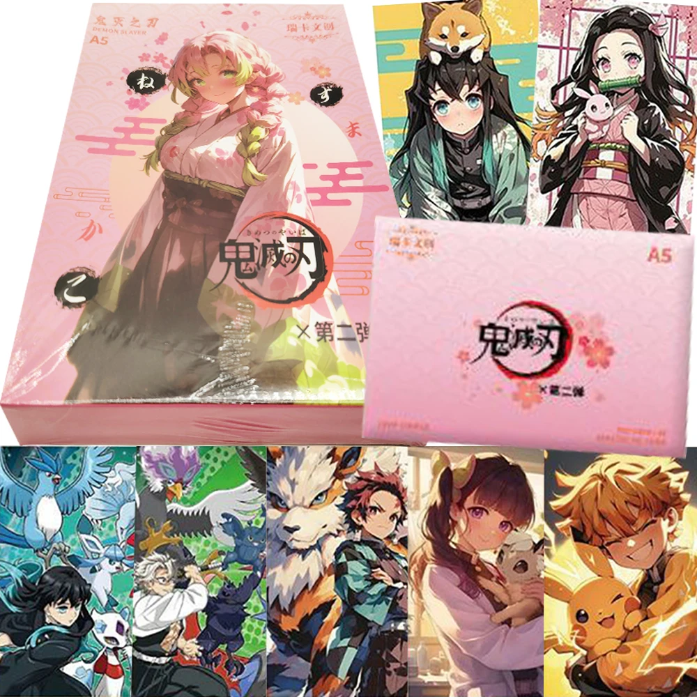 Japanese Anime Demon Slayer Color Paper Cards Kanroji Mitsuri Iguro Obanai Street Graffiti Fashion Collection Cards Kids Gifts
Japanese Anime Demon Slayer Color Paper Cards Kanroji Mitsuri Iguro Obanai Street Graffiti Fashion Collection Cards Kids Gifts