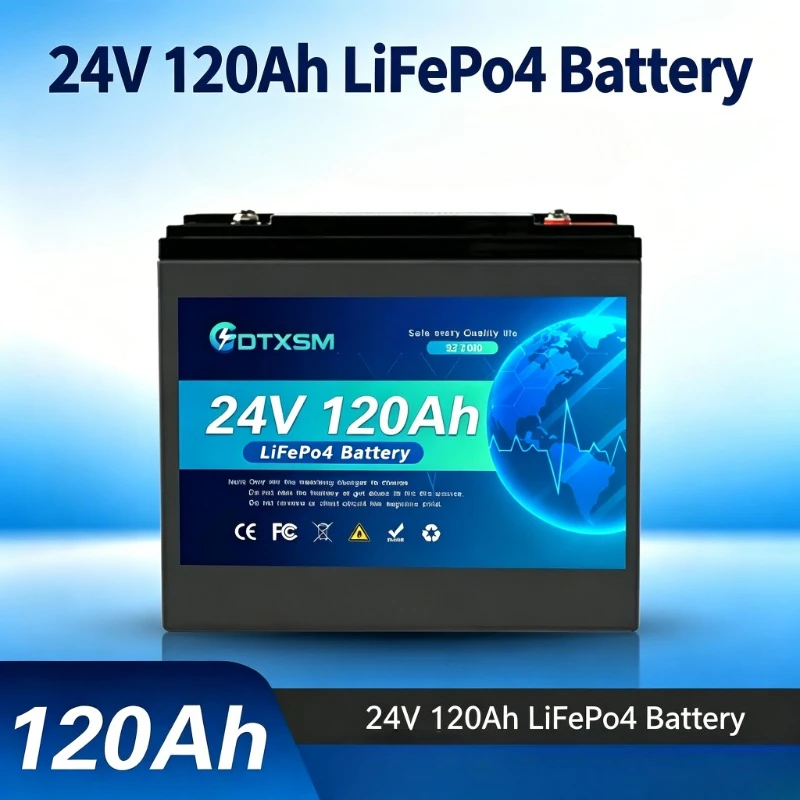 LiFePO4 24 volt 120Ah deep cycle battery, 32700 battery, equipped with 100 amp intelligent battery management system.
LiFePO4 24 volt 120Ah deep cycle battery, 32700 battery, equipped with 100 amp intelligent battery management system.