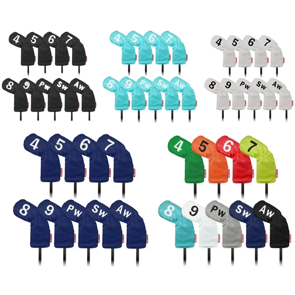 Pack 9 Pcs Golf Club Cover Iron Club Cover 5 Colors PU Leather Perforated Golf Club Headcover Unisex Outdoor Sport Golf Supplies
Pack 9 Pcs Golf Club Cover Iron Club Cover 5 Colors PU Leather Perforated Golf Club Headcover Unisex Outdoor Sport Golf Supplies
