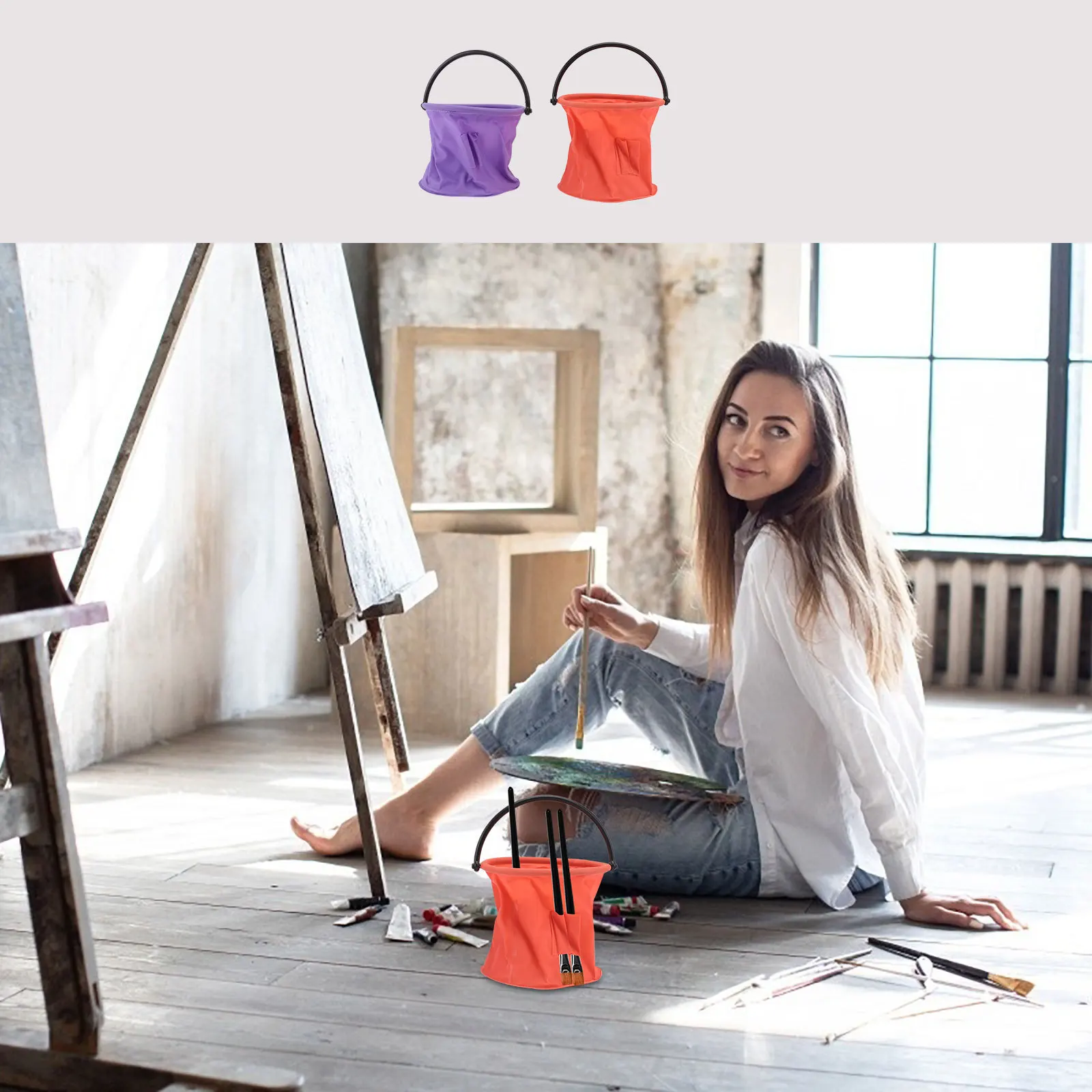 2pcs Wash Holder Orange Purple Multifunction Painting Brush Cleaner Portable Art Supply For Camping Travel Fishing
2pcs Wash Holder Orange Purple Multifunction Painting Brush Cleaner Portable Art Supply For Camping Travel Fishing