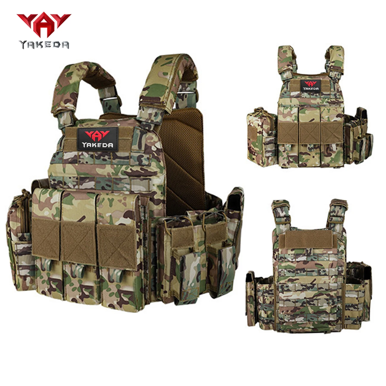 YAKEDA shoulder straps can be freely adjusted, MOLLE expansion system is detachable, and comes with a hunting vest bag
YAKEDA shoulder straps can be freely adjusted, MOLLE expansion system is detachable, and comes with a hunting vest bag