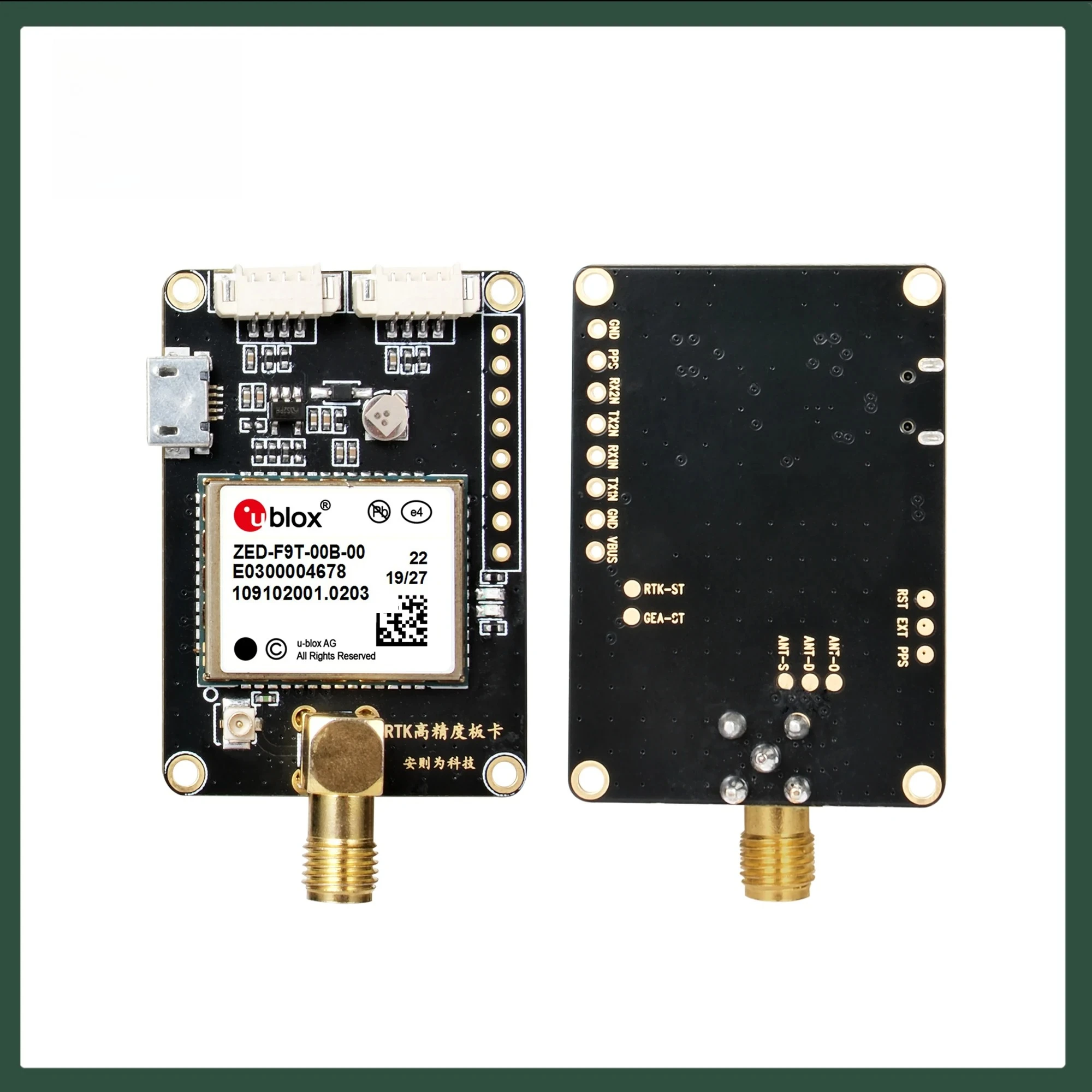 2025 hot sale ublox ZED-F9T-00B-01 RTK GNSS/GPS Receiver Board USB Development Board with Antenna for GPS Module
2025 hot sale ublox ZED-F9T-00B-01 RTK GNSS/GPS Receiver Board USB Development Board with Antenna for GPS Module