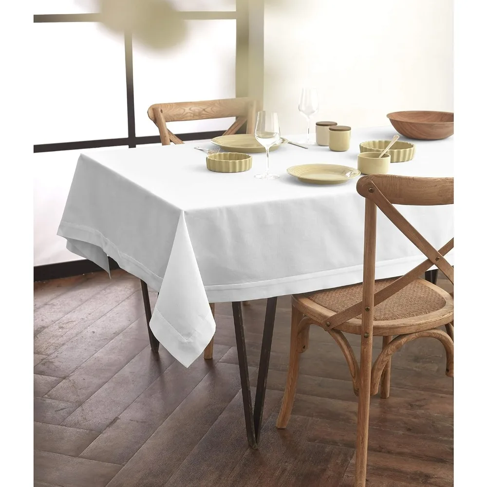 Solino Home White 60x120 Inch Cotton Linen Rectangle Tablecloth - Machine Washable for Autumn and Fall
Solino Home White 60x120 Inch Cotton Linen Rectangle Tablecloth - Machine Washable for Autumn and Fall