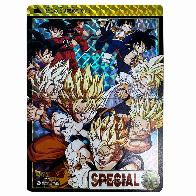 2pcs/set Dragon Ball Son Goku Son Goten Burdock 2 Puzzle Series DIY self-made Color Flash Card Game Collection Card 53*86mm
2pcs/set Dragon Ball Son Goku Son Goten Burdock 2 Puzzle Series DIY self-made Color Flash Card Game Collection Card 53*86mm