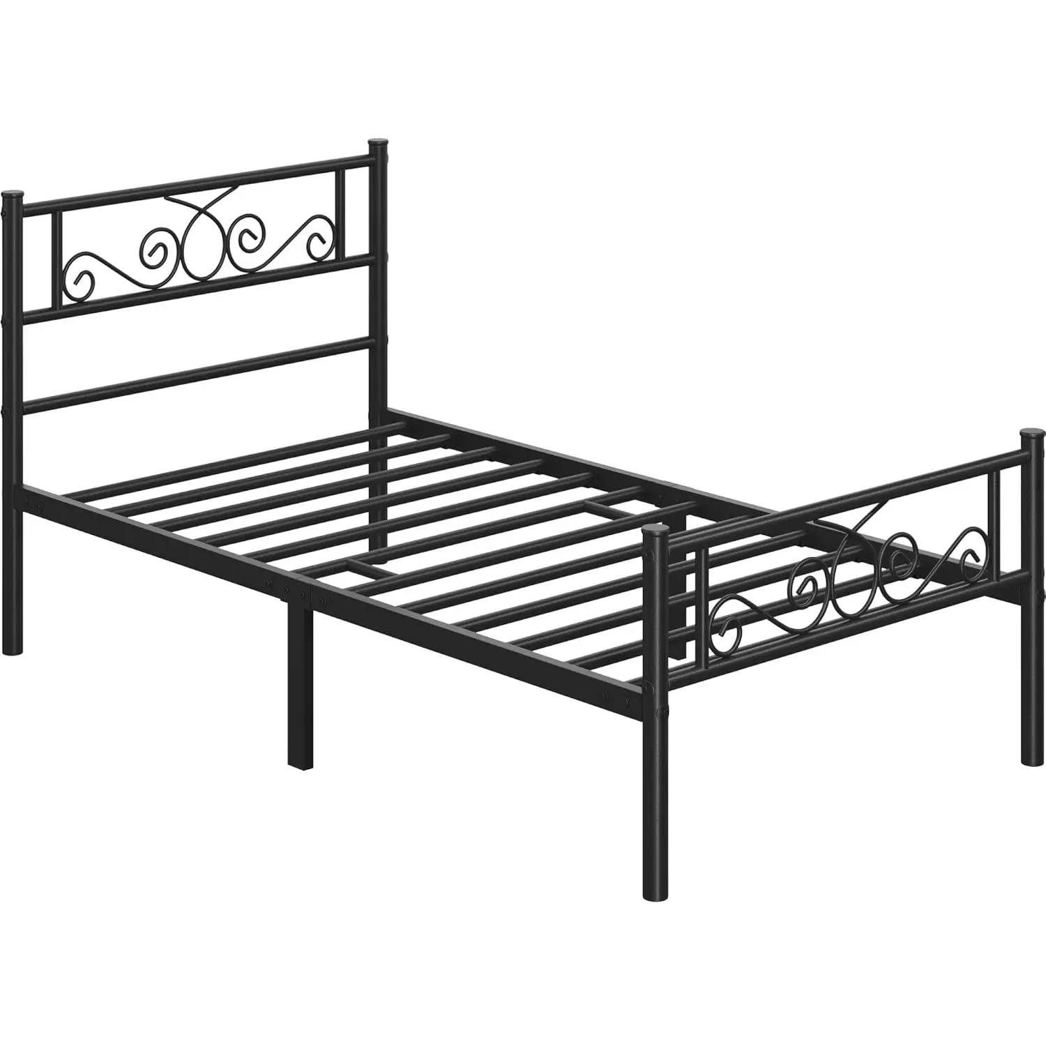 13 inch Black Classic Metal Bed Frame with Headboard Mattress Foundation/Platform Bed/Slatted Bed Base,Twin XL
13 inch Black Classic Metal Bed Frame with Headboard Mattress Foundation/Platform Bed/Slatted Bed Base,Twin XL