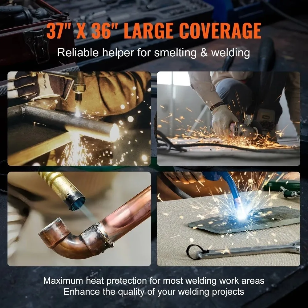 100*100cm Carbon Fiber Felt Fireproof Flame-retardant Welding Protective Blanket Black High-temperature Resistant
100*100cm Carbon Fiber Felt Fireproof Flame-retardant Welding Protective Blanket Black High-temperature Resistant