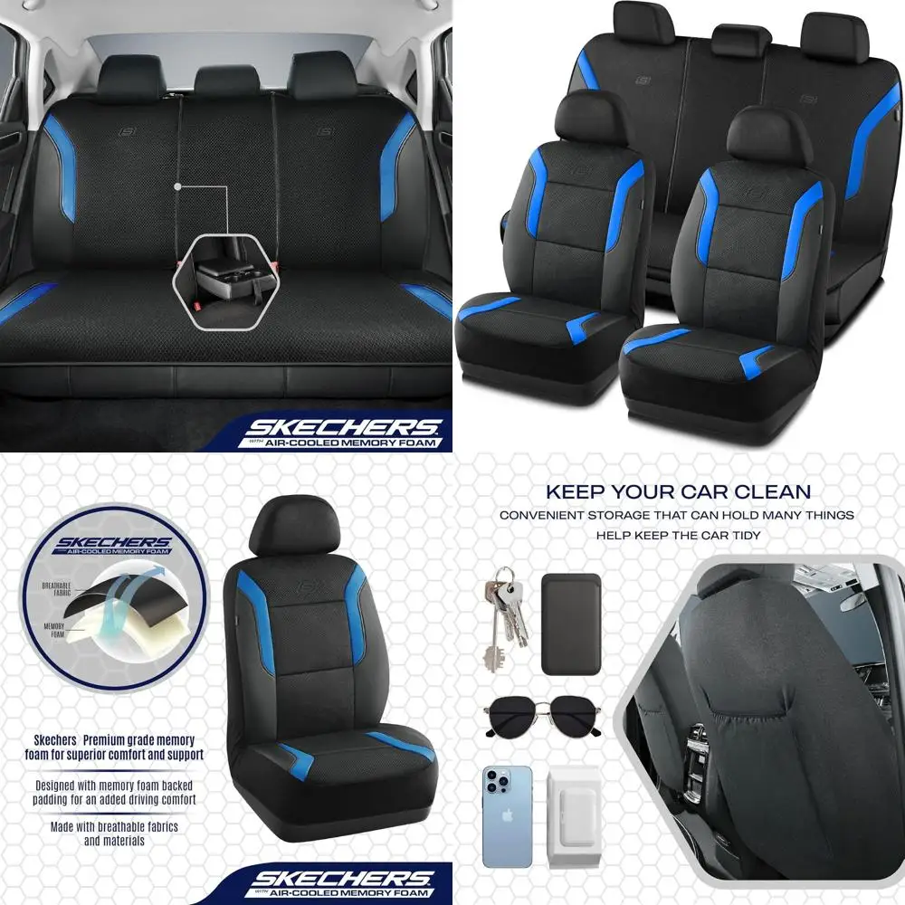 Синие чехлы на сиденья из пены с эффектом памяти с воздушным охлаждением, полный комплект для автомобилей, фургонов, грузовиков, внедорожников — подушка безопасности, удобная защита
Синие чехлы на сиденья из пены с эффектом памяти с воздушным охлаждением, полный комплект для автомобилей, фургонов, грузовиков, внедорожников — подушка безопасности, удобная защита