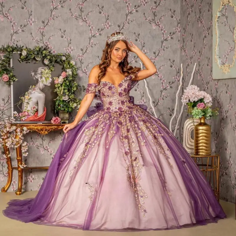 Exquisite Tulle Quinceanera Dress for 15 Years with Appliques Bowknot Off The Shoulder Vestidos De 15 Made To Order
Exquisite Tulle Quinceanera Dress for 15 Years with Appliques Bowknot Off The Shoulder Vestidos De 15 Made To Order