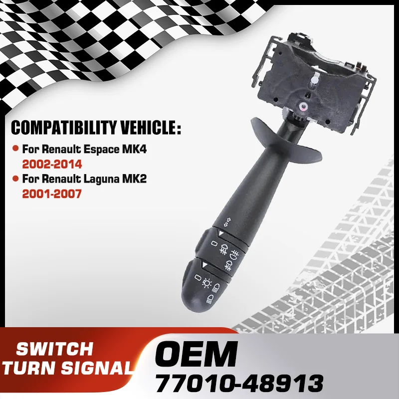 Car Turn Signal Headlight Combination Switch For Renault Espace J81 MK4 2002-2014 Renault Laguna X74 MK2 2001-2007 77010-48913
Car Turn Signal Headlight Combination Switch For Renault Espace J81 MK4 2002-2014 Renault Laguna X74 MK2 2001-2007 77010-48913