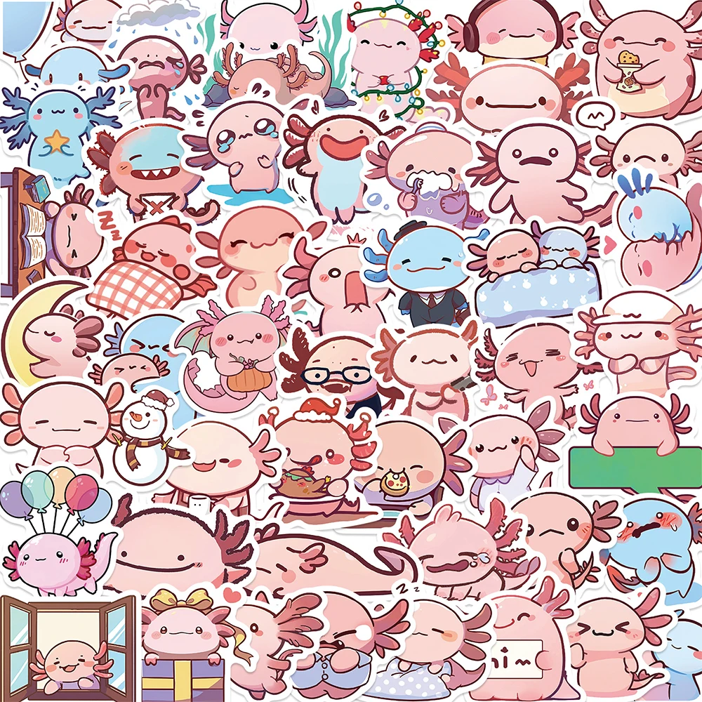 10/30/50pcs Cute Animal Axolotl Graffiti Stickers DIY Laptop Phone Scrapbook Waterproof Cartoon Animal Salamander Decal Kids Toy
10/30/50pcs Cute Animal Axolotl Graffiti Stickers DIY Laptop Phone Scrapbook Waterproof Cartoon Animal Salamander Decal Kids Toy