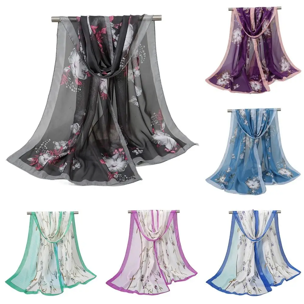 New Floral Printing Chiffon Scarf Thin Soft Sunscreen Shawl Long Beach Scarves
New Floral Printing Chiffon Scarf Thin Soft Sunscreen Shawl Long Beach Scarves