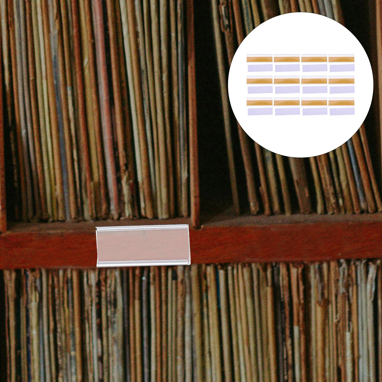 20pcs Transparent Sticky Label Holders Pvc For Shelf Price Tags Office Files Library Bookshelf Mailbox Storage Bins Label
20pcs Transparent Sticky Label Holders Pvc For Shelf Price Tags Office Files Library Bookshelf Mailbox Storage Bins Label