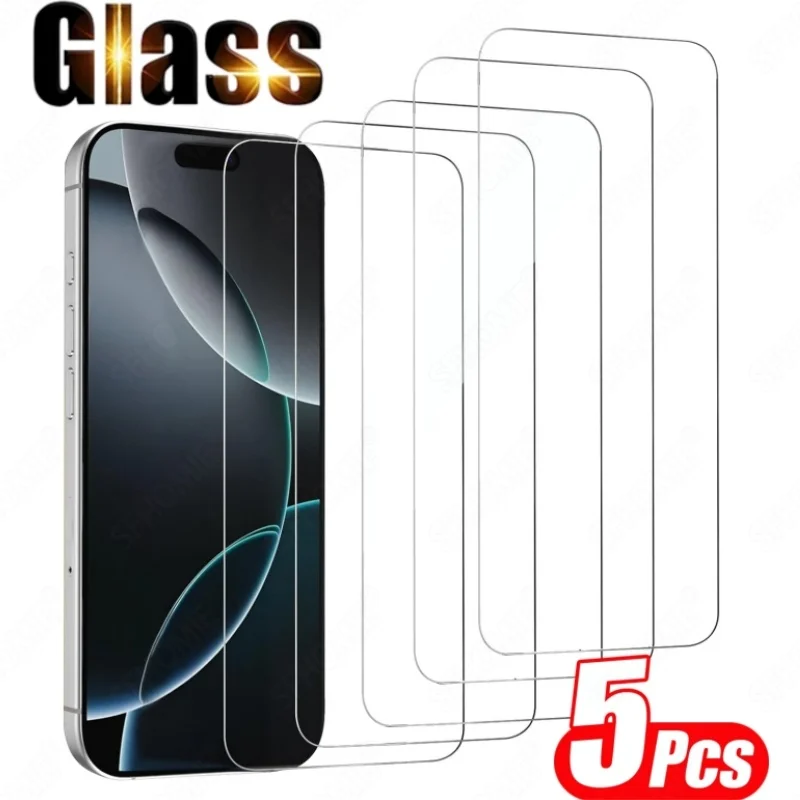 5Pcs HD Tempered Glass Screen Protector For iPhone 11 12 13 14 15 16 17 Pro Max 14 15 16 Plus Air 16e 17e Glass Protection Film
5Pcs HD Tempered Glass Screen Protector For iPhone 11 12 13 14 15 16 17 Pro Max 14 15 16 Plus Air 16e 17e Glass Protection Film