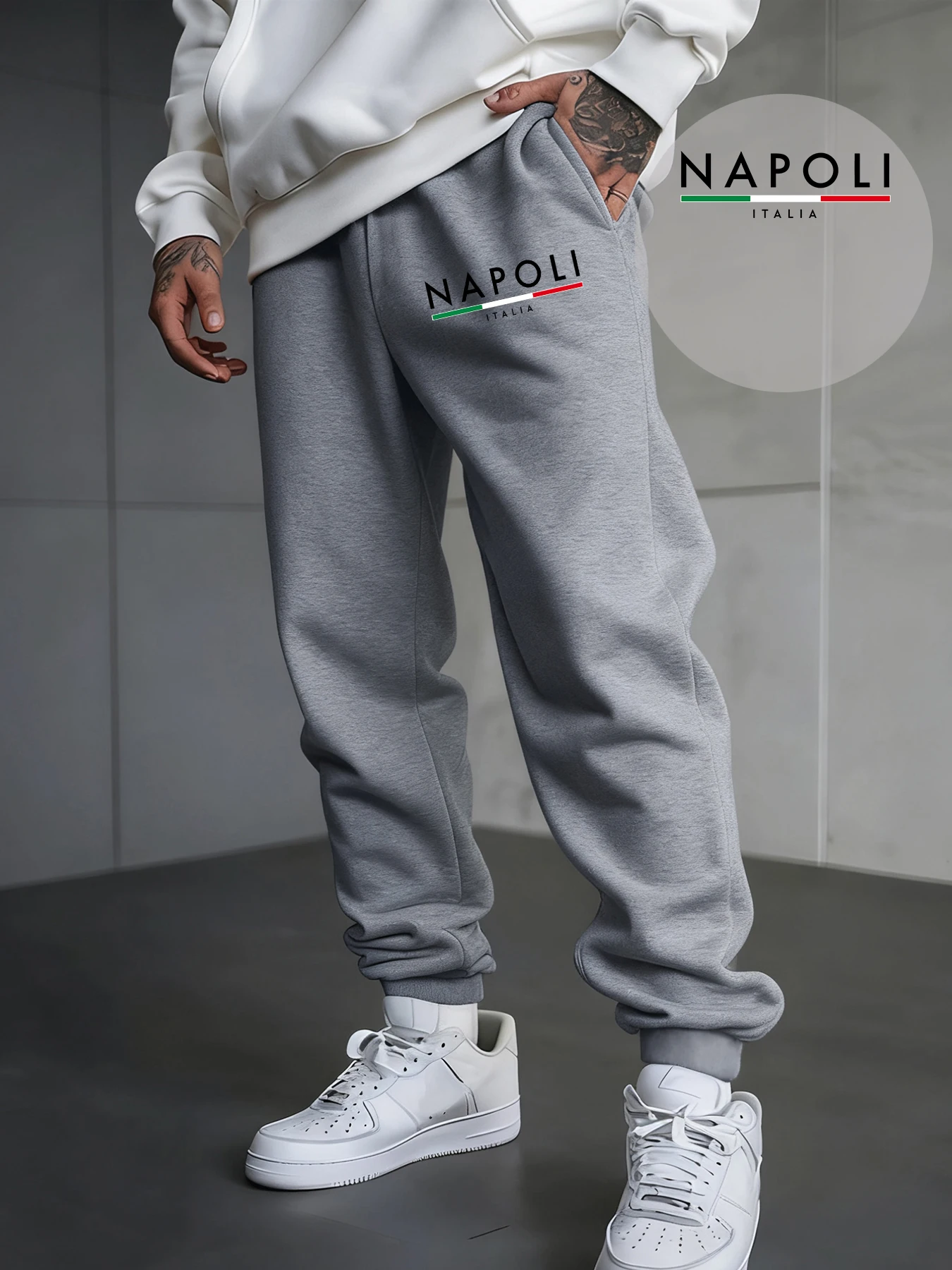 Napoli Italia Letter Printed Men Sweatpants Casual Pocket Long Pants Drawstring Autumn Trousers All-Match Fleece Jogging Pant
Napoli Italia Letter Printed Men Sweatpants Casual Pocket Long Pants Drawstring Autumn Trousers All-Match Fleece Jogging Pant