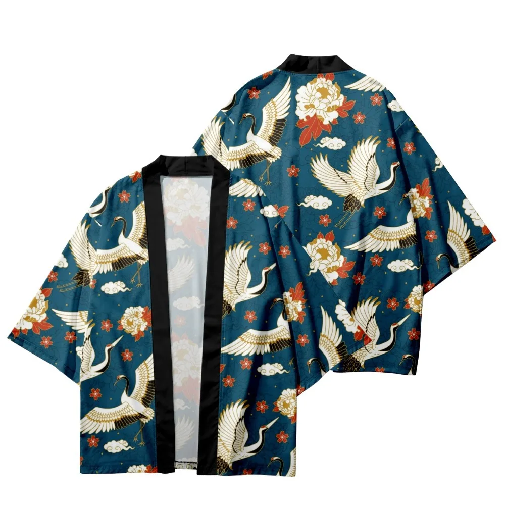Fashion Streetwear Crane Flower Printed Summer Traditional Men Women Cosplay Kimono Casual Japanese Haori Cardigan
Fashion Streetwear Crane Flower Printed Summer Traditional Men Women Cosplay Kimono Casual Japanese Haori Cardigan