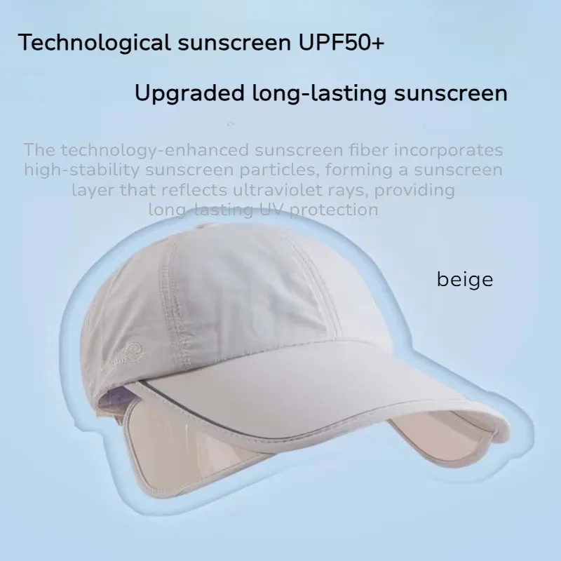 Sports sweat-absorbing and quick-drying sun hat for men and women, new style, with retractable visor, UV protection
Sports sweat-absorbing and quick-drying sun hat for men and women, new style, with retractable visor, UV protection