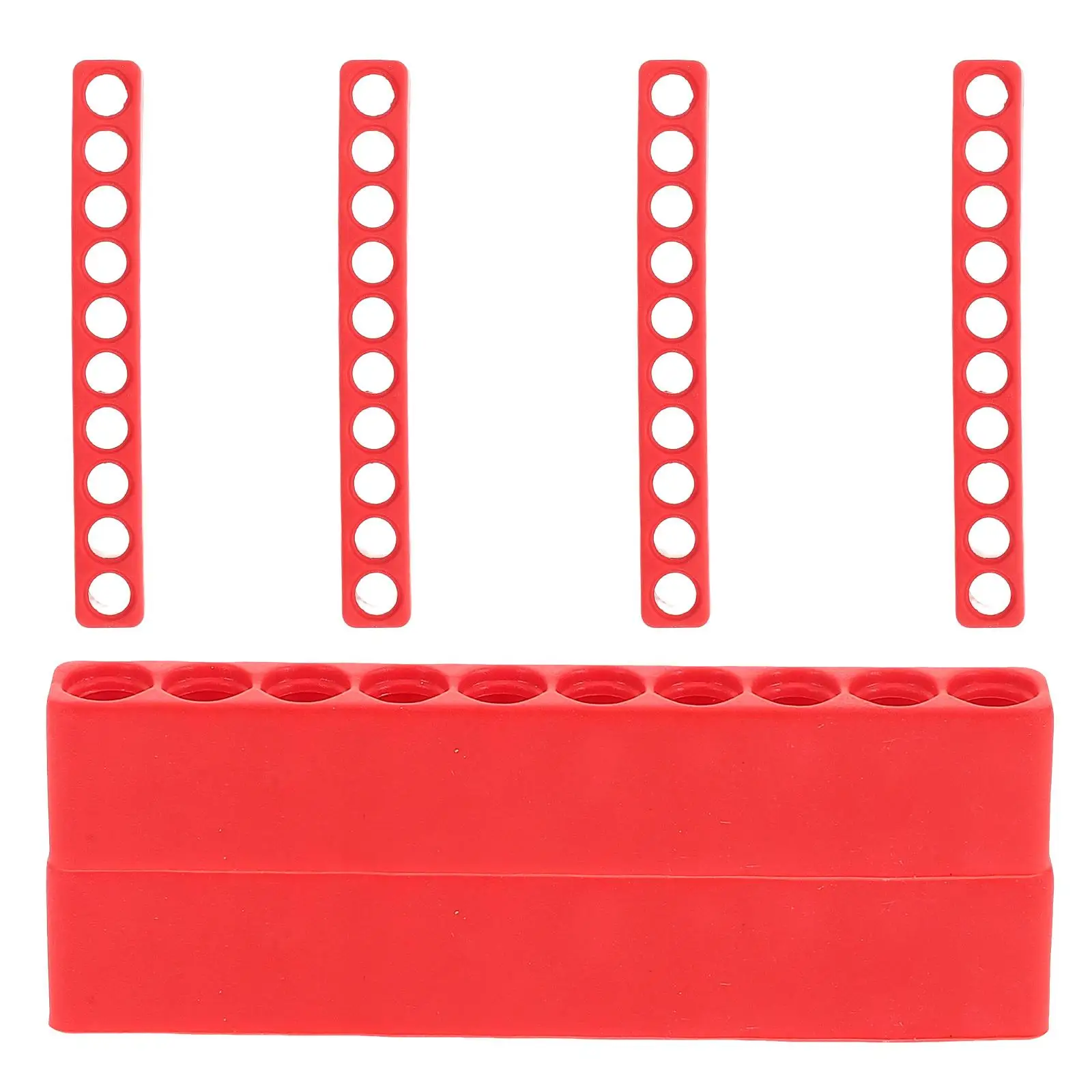 6pcs Bit Holder 10 Holes Red Plastic Organizer Strip Drill Router Bits Storage Case Screwdriver Holder Tool Box
6pcs Bit Holder 10 Holes Red Plastic Organizer Strip Drill Router Bits Storage Case Screwdriver Holder Tool Box