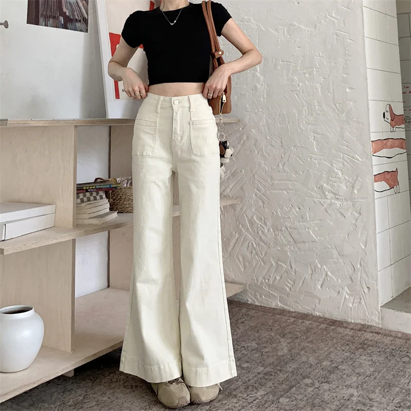 2025 Trend Women's Y2K Jeans - Beige Straight Leg Wide Denim Pants with Pockets Stretchy Floor-Length Loose Fit Trousers
2025 Trend Women's Y2K Jeans - Beige Straight Leg Wide Denim Pants with Pockets Stretchy Floor-Length Loose Fit Trousers