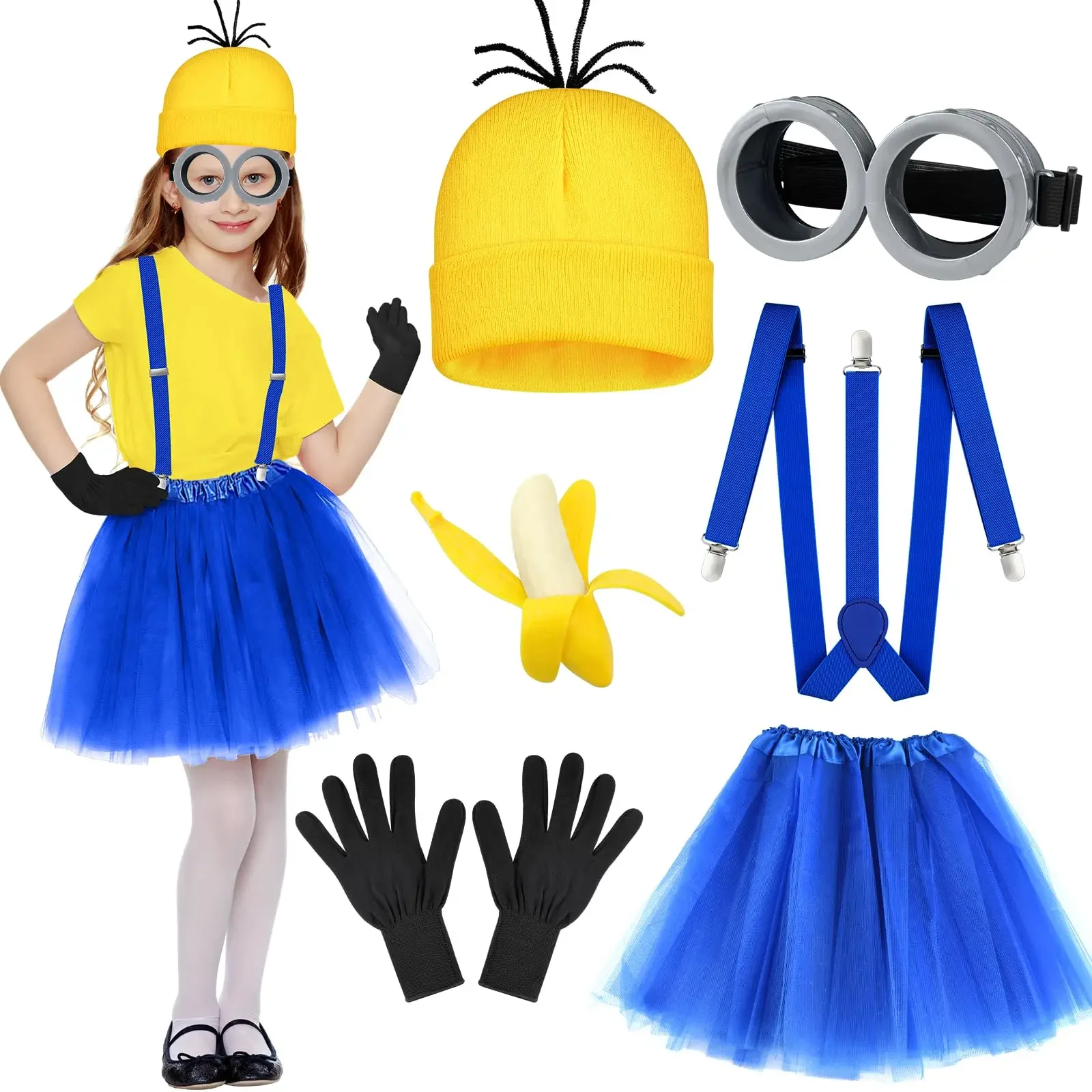 Halloween Costume for Adult Women Goggles Glasses/ Beanie Hats/Gloves/Tutu Skirt/Suspenders Accessories Cosplay Party Set
Halloween Costume for Adult Women Goggles Glasses/ Beanie Hats/Gloves/Tutu Skirt/Suspenders Accessories Cosplay Party Set