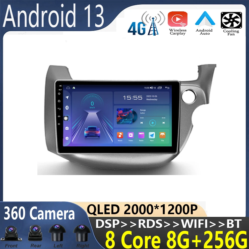 Android 13 For Honda Jazz 2/Fit 2 2007-2014 RHD Car Radio Multimedia Video Player Navigation No 2din 2 Din DVD adapter wireless
Android 13 For Honda Jazz 2/Fit 2 2007-2014 RHD Car Radio Multimedia Video Player Navigation No 2din 2 Din DVD adapter wireless