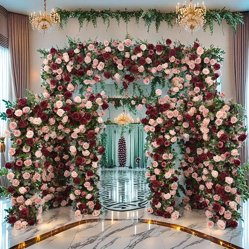 Искусственная роза для отеля, свадебное украшение, винно-красные арки, цветочная композиция, украшение для выставочного зала, арки, цветы
Искусственная роза для отеля, свадебное украшение, винно-красные арки, цветочная композиция, украшение для выставочного зала, арки, цветы