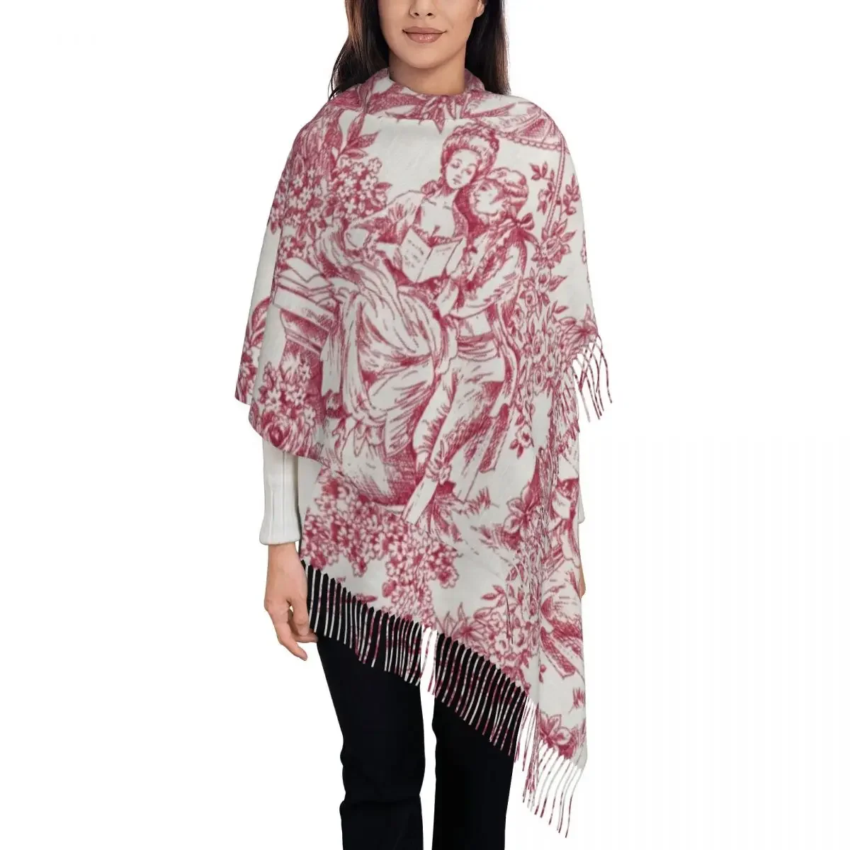 Винтажный французский шарф с мотивом Toile De Jouy и кисточками, женский мягкий платок, женские зимние шарфы
Винтажный французский шарф с мотивом Toile De Jouy и кисточками, женский мягкий платок, женские зимние шарфы
