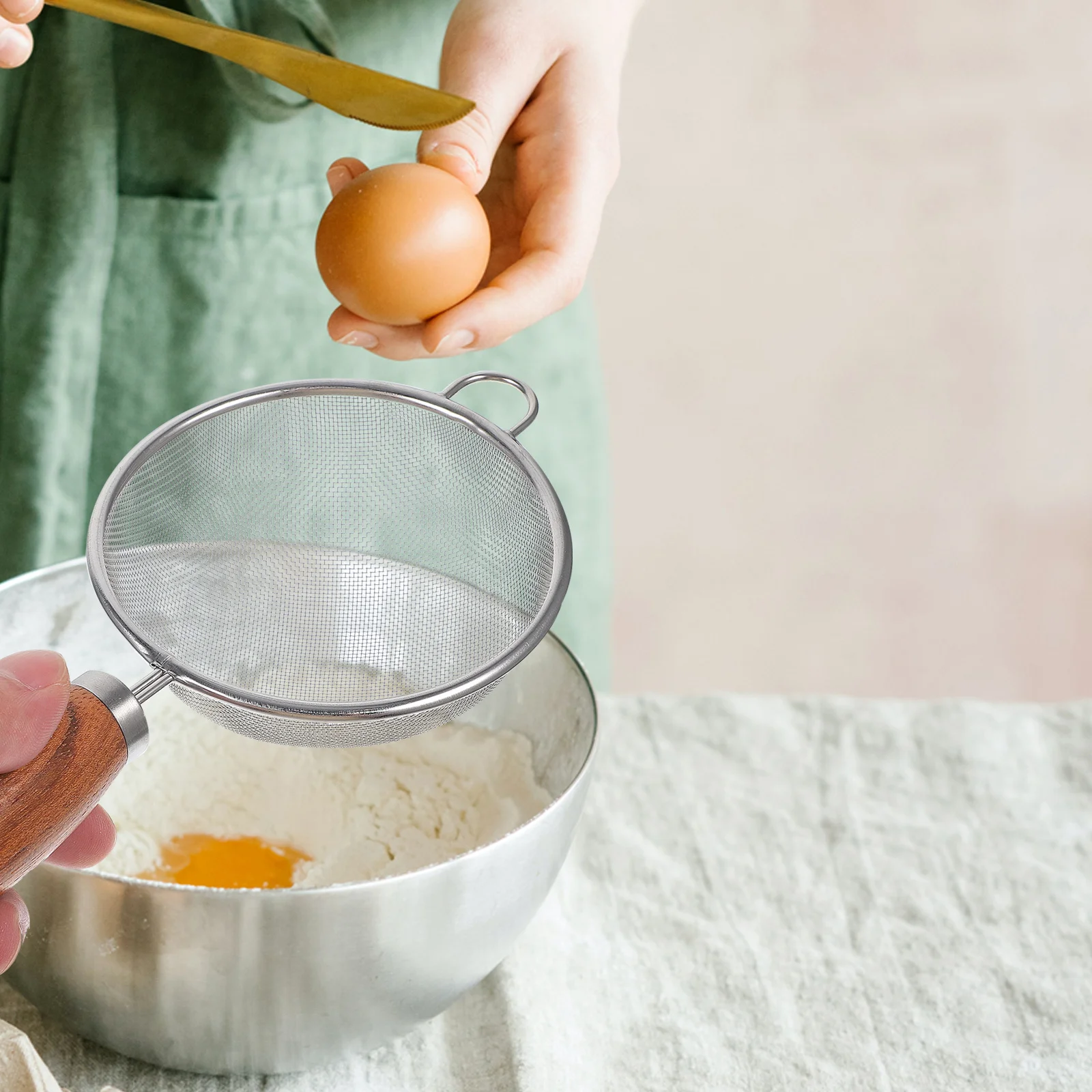 3Pcs Food-Grade Stainless Steel Mesh Strainer Spoon Fine Mesh Kitchen Flour Sifter Multi-Functional Soy Milk Juice Filter
3Pcs Food-Grade Stainless Steel Mesh Strainer Spoon Fine Mesh Kitchen Flour Sifter Multi-Functional Soy Milk Juice Filter