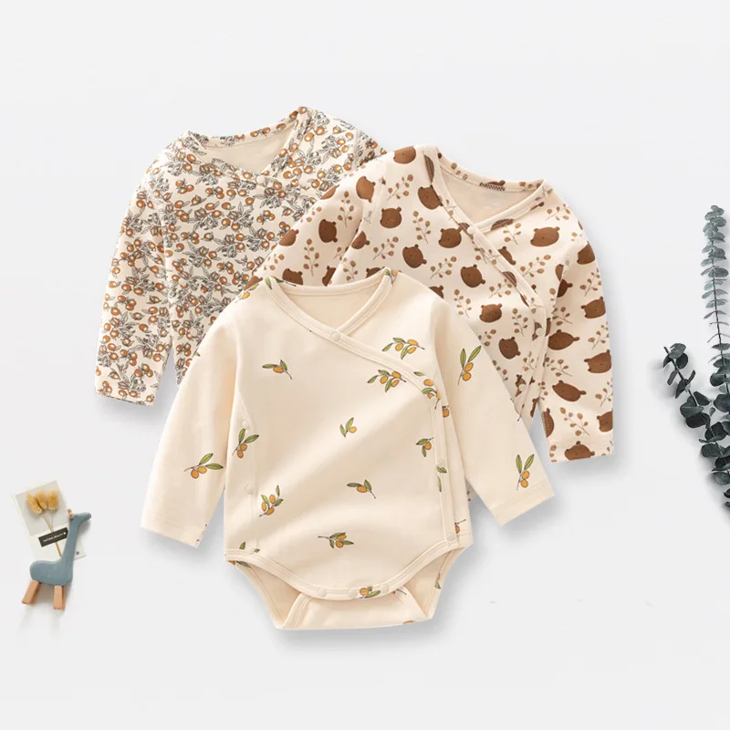 Baby Rompers Long Sleeve Spring and Autumn 2025 New Baby Class A Cotton Printed Base Newborn Clothes Jumpsuit
Baby Rompers Long Sleeve Spring and Autumn 2025 New Baby Class A Cotton Printed Base Newborn Clothes Jumpsuit