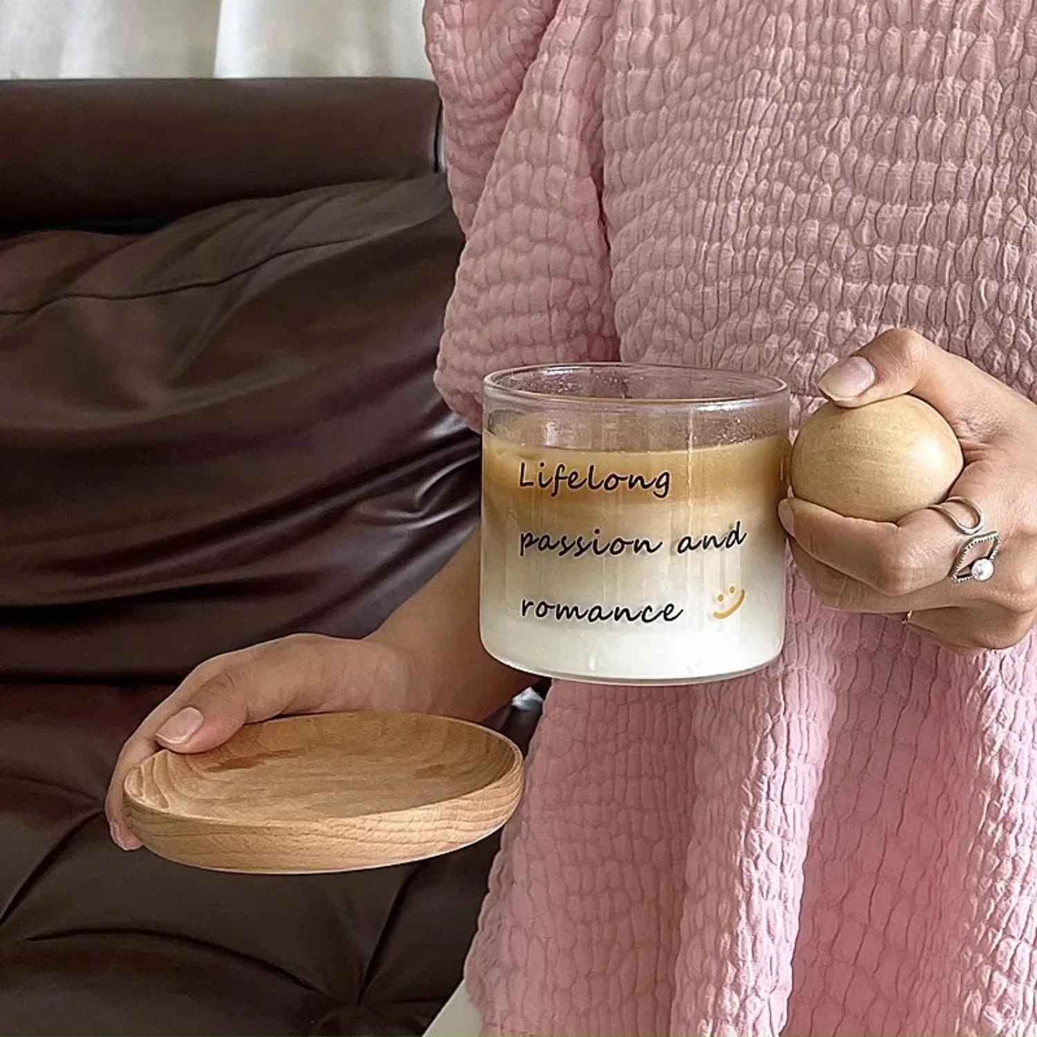 450ML Coffee Cup Round Wooden Handle Coffee Tea Mug With Tray Household Office Glass Water Cup Supplies
450ML Coffee Cup Round Wooden Handle Coffee Tea Mug With Tray Household Office Glass Water Cup Supplies
