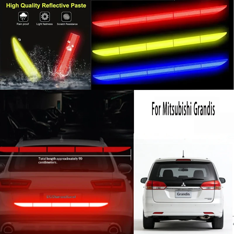 Для Mitsubishi Grandis: 1 шт. светоотражающая предупреждающая лента безопасности — защита от столкновений для багажника автомобиля
Для Mitsubishi Grandis: 1 шт. светоотражающая предупреждающая лента безопасности — защита от столкновений для багажника автомобиля