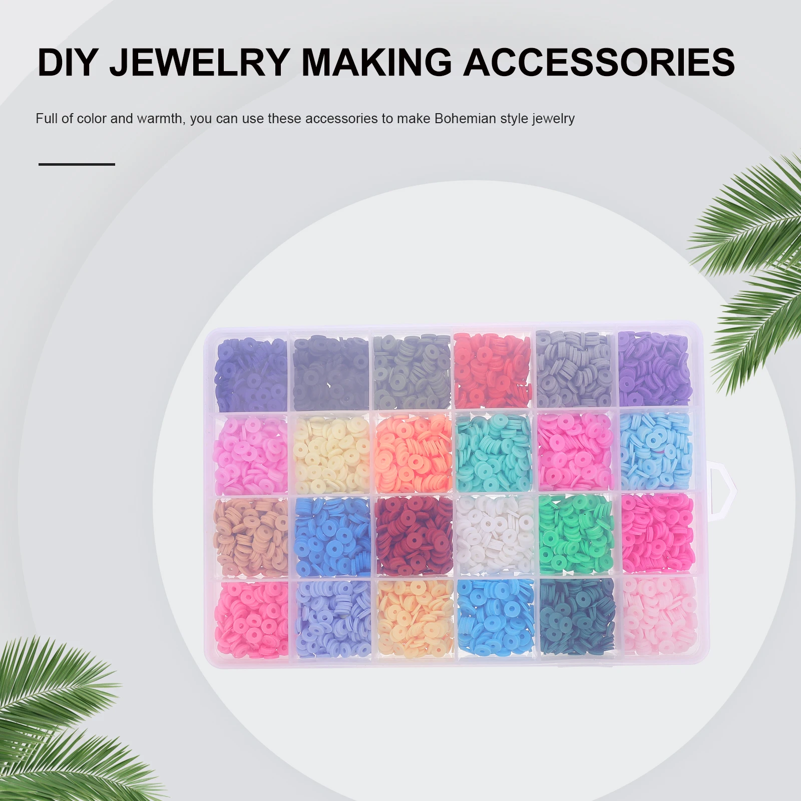 Bohemian Polymer Clay Slices Flat Beads Spacer DIY Craft Kit Charm Bracelet Making Educational Jewellery Accessories
Bohemian Polymer Clay Slices Flat Beads Spacer DIY Craft Kit Charm Bracelet Making Educational Jewellery Accessories