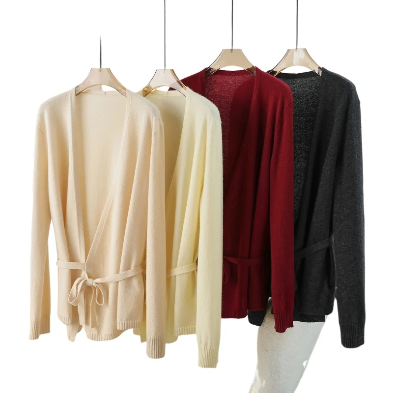 Temperament buckle lace-up soft waxy skin with wool knitted cardigan minority 100% WOOL sweater women classy tops for women
Temperament buckle lace-up soft waxy skin with wool knitted cardigan minority 100% WOOL sweater women classy tops for women