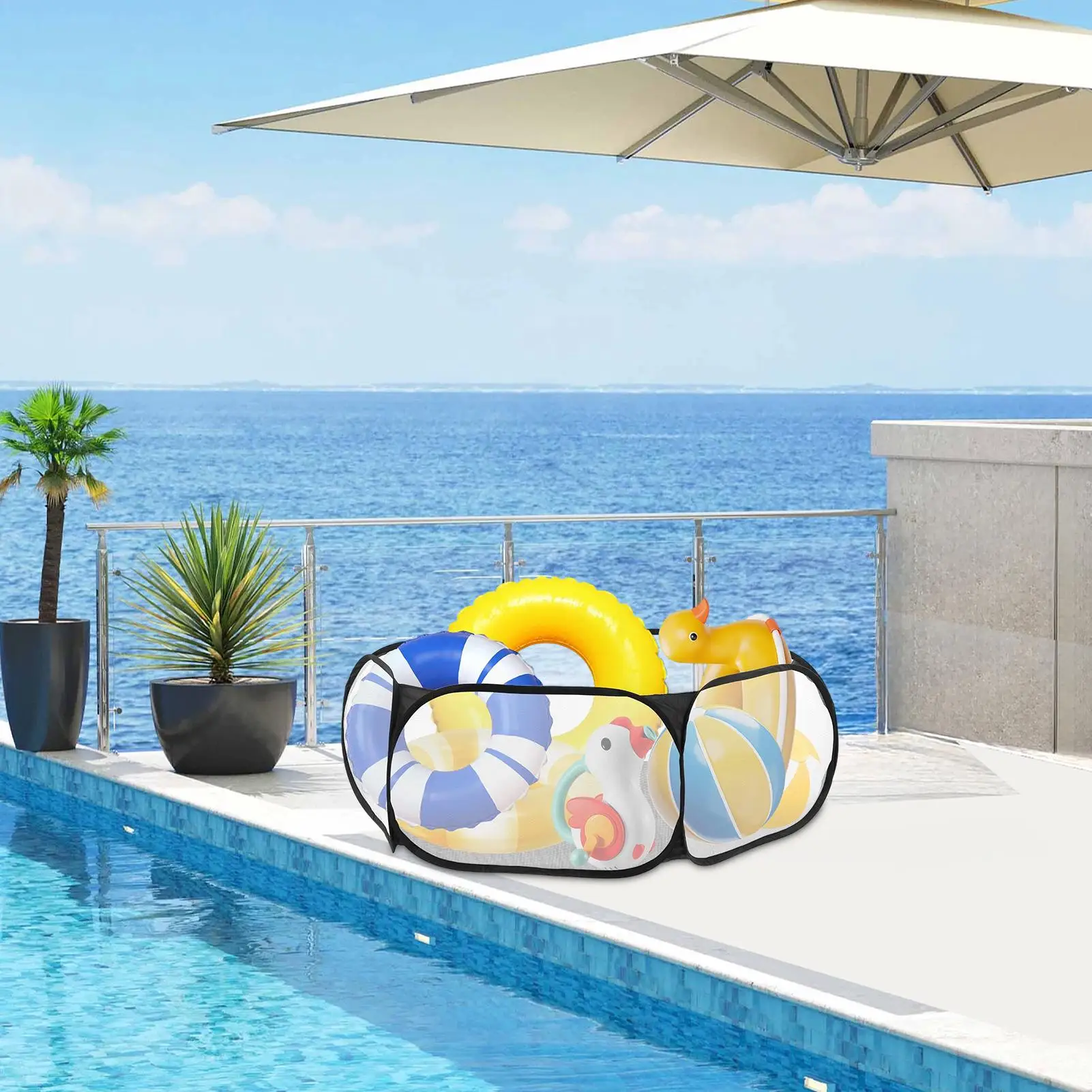 Pool Storage Bin Goggles Organizer Mesh Foldable Container Storage Organizer For Yard Poolside Outside Porch Beach
Pool Storage Bin Goggles Organizer Mesh Foldable Container Storage Organizer For Yard Poolside Outside Porch Beach