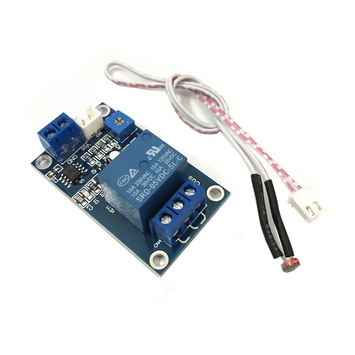 Xh-m131 photoresistor module automatic brightness control module 12V light switch of light control relay
Xh-m131 photoresistor module automatic brightness control module 12V light switch of light control relay