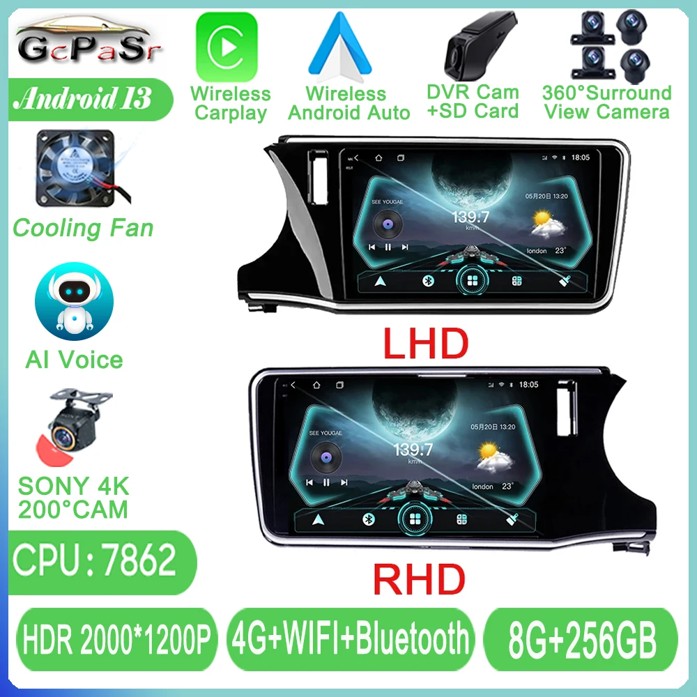Android Auto For Honda City Grace 2014 - 2017 Car Radio Video Multimedia Player With Supports 1080P Carplay QLED Wifi Bluetooth
Android Auto For Honda City Grace 2014 - 2017 Car Radio Video Multimedia Player With Supports 1080P Carplay QLED Wifi Bluetooth