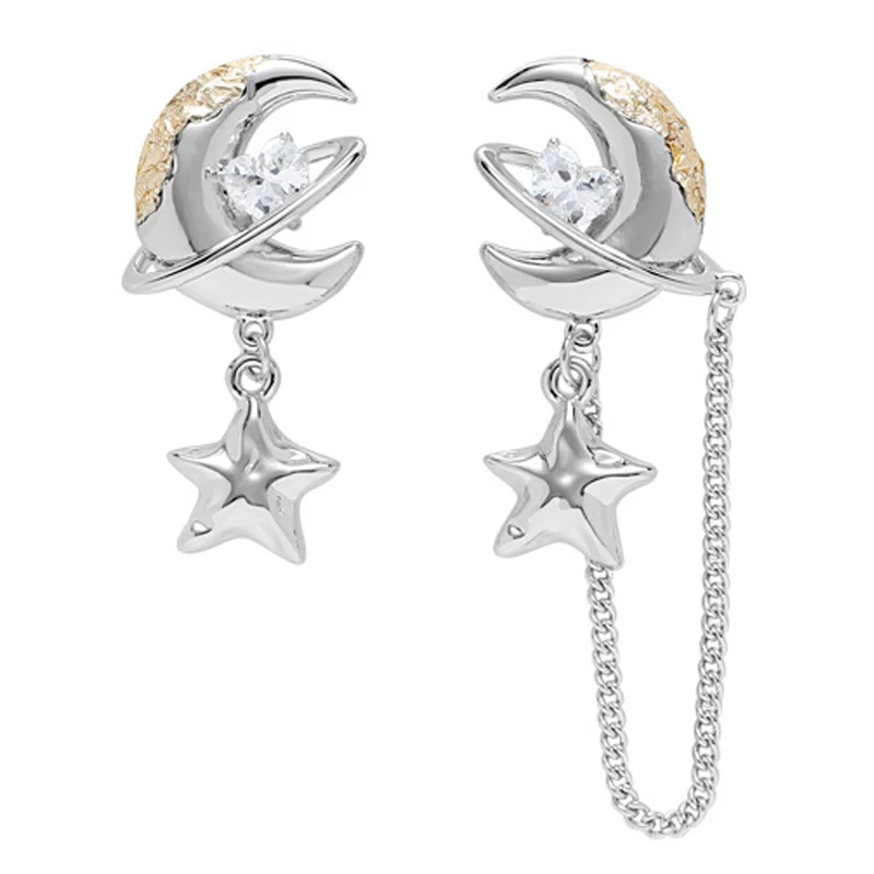 Eetit New Original Design Moon Drop Star Chain Drop Dangle Earrings for Women Copper Zinc Alloy CZ Korean Style Jewelry 2024
Eetit New Original Design Moon Drop Star Chain Drop Dangle Earrings for Women Copper Zinc Alloy CZ Korean Style Jewelry 2024