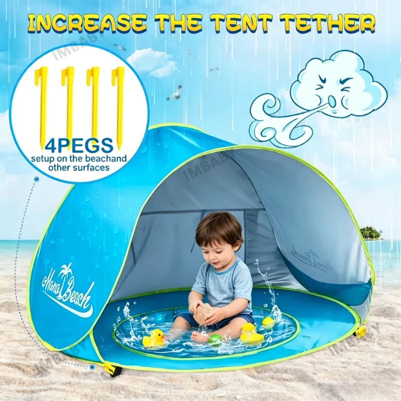 Fold Pop Up Baby Play Tent | Portable Waterproof UV Protection Shelter with Built-In Pool | Indoor Outdoor Sun Shade for Toddler
Fold Pop Up Baby Play Tent | Portable Waterproof UV Protection Shelter with Built-In Pool | Indoor Outdoor Sun Shade for Toddler