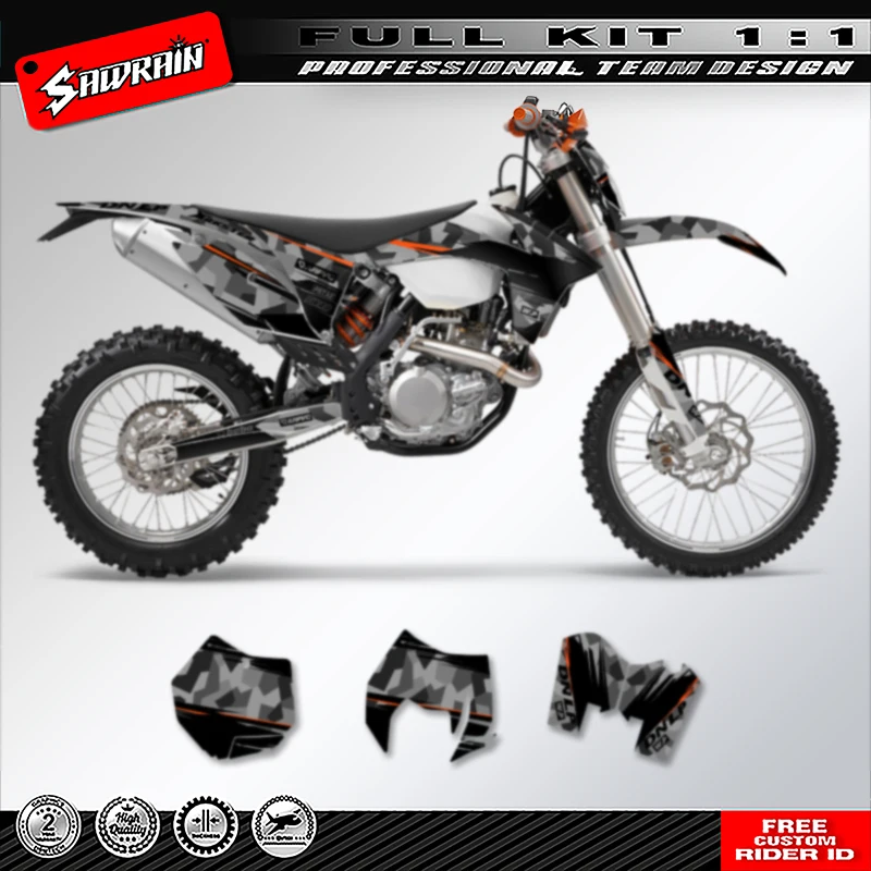 Sawrain Motorcycle Graphics Backgrounds Decal Stickers Kits for KTM SX SXF 2011 2012 EXC XCW 2012 2013 008
Sawrain Motorcycle Graphics Backgrounds Decal Stickers Kits for KTM SX SXF 2011 2012 EXC XCW 2012 2013 008
