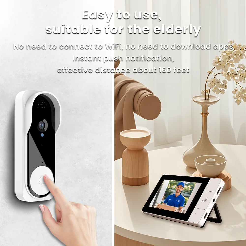 4.3 Screen Video Doorbell Wireless Visual Intercom Night Vision Smart Home Digital Door Peepholes PIR Detection Door Bell Camera
4.3 Screen Video Doorbell Wireless Visual Intercom Night Vision Smart Home Digital Door Peepholes PIR Detection Door Bell Camera