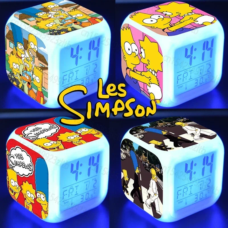 Cartoon The Simpsons Alarm Clock LED Colorful Mood Glowing Quadrangle Small Alarm Clock Creative Personalized Bedroom Decoration
Cartoon The Simpsons Alarm Clock LED Colorful Mood Glowing Quadrangle Small Alarm Clock Creative Personalized Bedroom Decoration