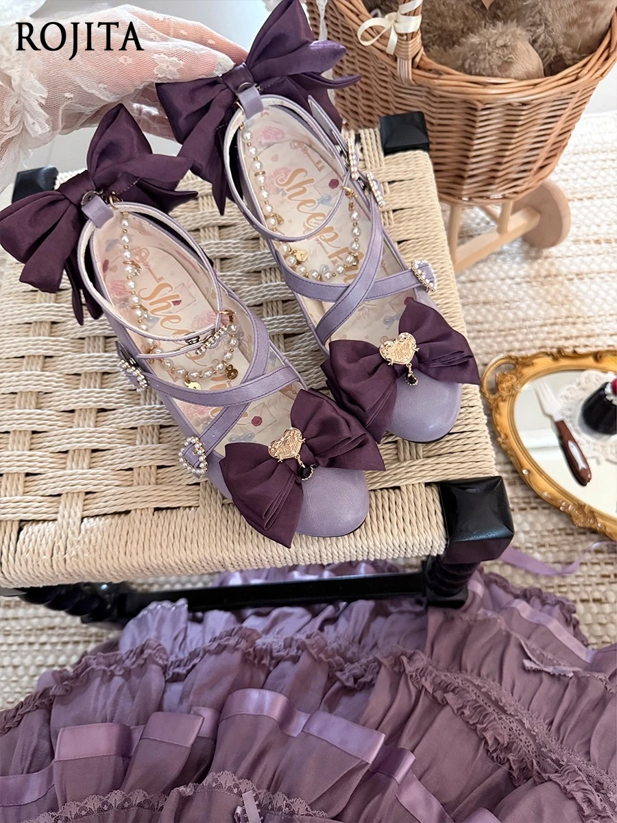 Spring New Sweet Lolita Bowknot Shoe for Women Clip High Heels Solid Color Round Toe Stiletto PU Leather Single Shoes
Spring New Sweet Lolita Bowknot Shoe for Women Clip High Heels Solid Color Round Toe Stiletto PU Leather Single Shoes