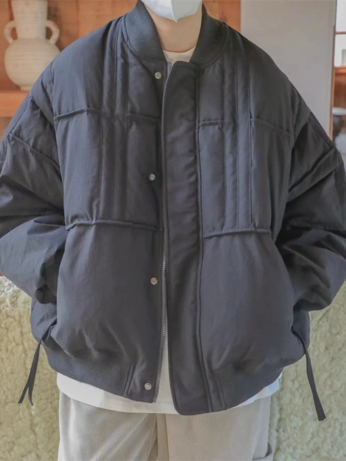 Design Baseball Collar Cotton Jacket Men's And Women's Cotton Plush Coat Thickened And Warm Loose Plush Jacket Clothes
Design Baseball Collar Cotton Jacket Men's And Women's Cotton Plush Coat Thickened And Warm Loose Plush Jacket Clothes