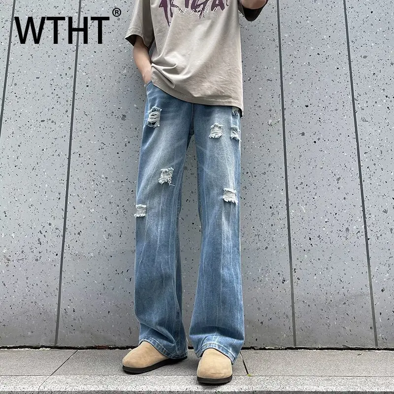 Мужские джинсы WTHT Fashion с градиентным эффектом и дырками, свободные, в американском винтажном стиле, прямые, лето 2026, модель 2A2933
Мужские джинсы WTHT Fashion с градиентным эффектом и дырками, свободные, в американском винтажном стиле, прямые, лето 2026, модель 2A2933