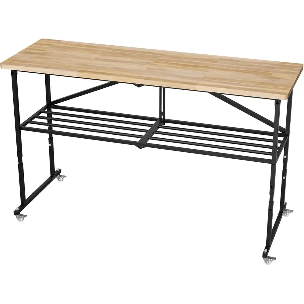 Портативный сверхмощный деревянный столик с запирающимися колесами и быстросъемной рамой
Портативный сверхмощный деревянный столик с запирающимися колесами и быстросъемной рамой