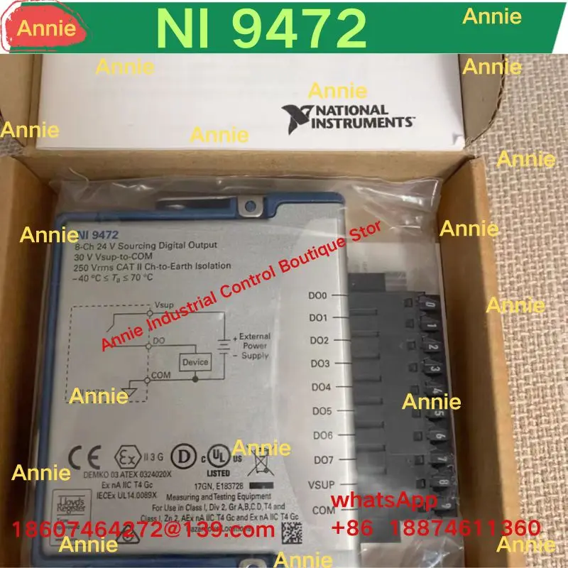 Совершенно новый модуль NI 9472.
Совершенно новый модуль NI 9472.