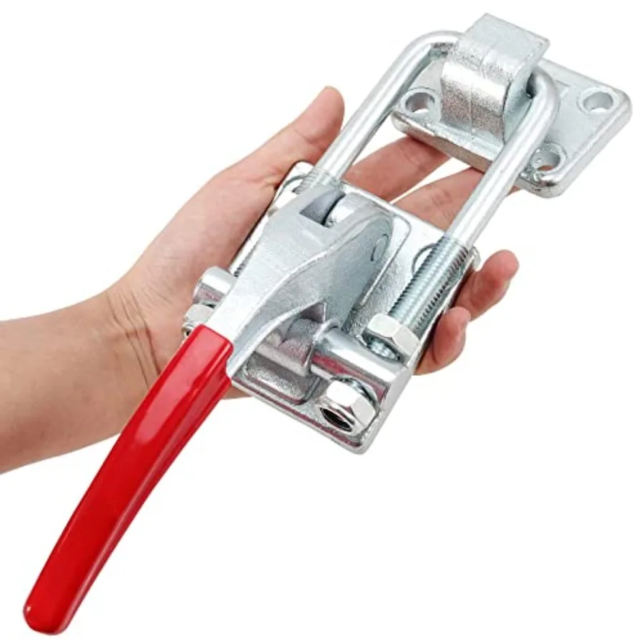 7716Lbs U-Hook Latch Clamp, CH-40380 Adjustable Heavy Duty Cast Alloy Steel Pull Action Clamp with Threaded U-Bolt and Rubberiz
7716Lbs U-Hook Latch Clamp, CH-40380 Adjustable Heavy Duty Cast Alloy Steel Pull Action Clamp with Threaded U-Bolt and Rubberiz